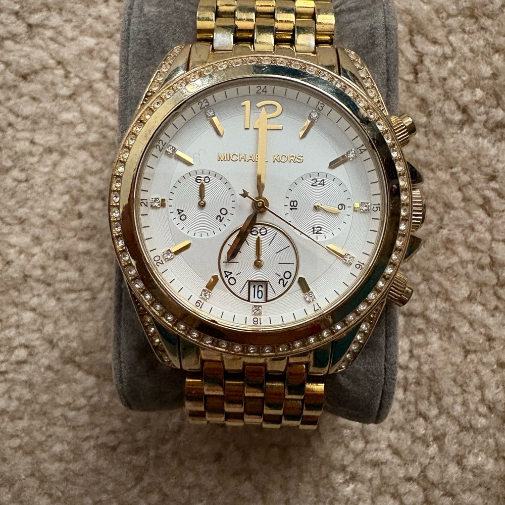 Lexington Pavé Gold-Tone Watch